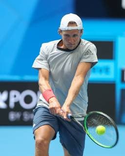 Lucas Pouille Tennis - Hopman Cup 2019 - ITF - RAC Arena - Perth - Western Australia - Australia - 2 January 2019. Â Copyright: xJuergenxHasenkopfx