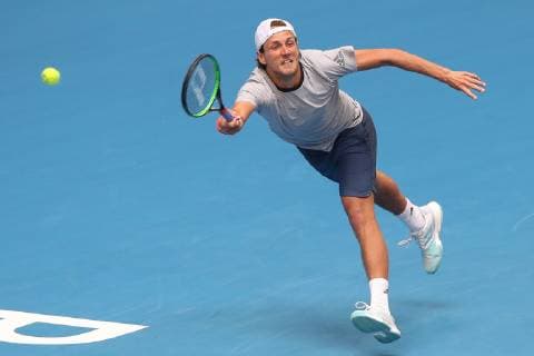 Lucas Pouille Tennis - Hopman Cup 2019 - ITF - RAC Arena - Perth - Western Australia - Australia - 2 January 2019. Â Copyright: xJuergenxHasenkopfx