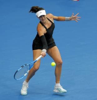 2nd January 2019, RAC Arena, Perth, Australia; Hopman Cup Tennis, sponsored by Mastercard; Garbine Muguruza of Team Spain plays a forehand shot against Ashleigh Barty of Team Australia  ActionPlus12092345 DavidxWoodley