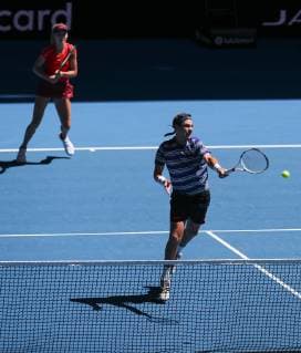 Katie Boulter und Cameron Norrie Mixed Doubles Tennis - Hopman Cup 2019 - ITF - RAC Arena - Perth - Western Australia - Australia - 3 January 2019. Â Copyright: xJuergenxHasenkopfx
