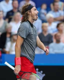 Stefanos Tsitsipas reagiert enttaeuscht,Enttaeuschung,Emotion Copyright: xJuergenxHasenkopfx