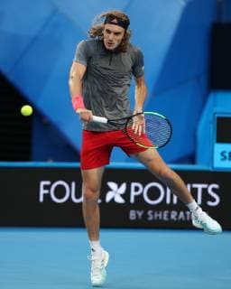 Stefanos Tsitsipas Tennis - Hopman Cup 2019 - ITF - RAC Arena - Perth - Western Australia - Australia - 3 January 2019. Â Copyright: xJuergenxHasenkopfx