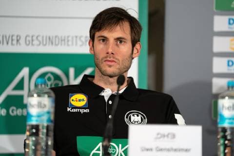 Sport Bilder des Tages Uwe Gensheimer, Nationalspieler und Nationalkapitän - Portrait Porträt Pressekonferenz PK Handball WM - Weltmeisterschaft 2019 - Deutscher Handballbund DHB, Hamburg Hamburg Deutschland Hotel Treudelberg