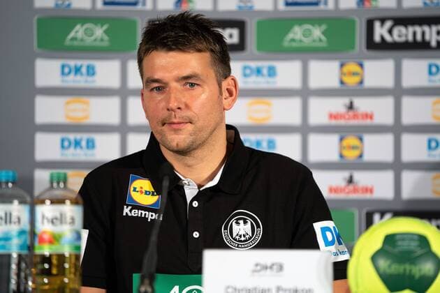 Christian Prokop, Nationalspieler und Nationalkapitän - Portrait Porträt Pressekonferenz PK Handball WM - Weltmeisterschaft 2019 - Deutscher Handballbund DHB, Hamburg Hamburg Deutschland Hotel Treudelberg