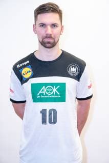 Fabian Wiede - Rückraum Mitte Pressekonferenz PK Handball WM - Weltmeisterschaft 2019 - Deutscher Handballbund DHB,, Hamburg Hamburg Deutschland Hotel Treudelberg