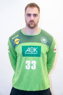Andreas Wolff - Torwart Torhüter Tor Wolf Pressekonferenz PK Handball WM - Weltmeisterschaft 2019 - Deutscher Handballbund DHB,, Hamburg Hamburg Deutschland Hotel Treudelberg