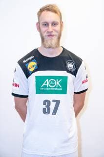 Matthias Musche - Linksaußen - mit Bart Vollbart Pressekonferenz PK Handball WM - Weltmeisterschaft 2019 - Deutscher Handballbund DHB,, Hamburg Hamburg Deutschland Hotel Treudelberg