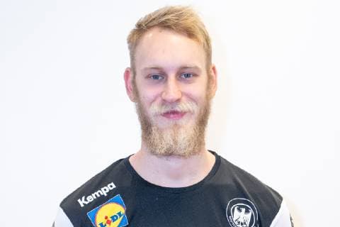 Matthias Musche - Linksaußen - mit Bart Vollbart Pressekonferenz PK Handball WM - Weltmeisterschaft 2019 - Deutscher Handballbund DHB,, Hamburg Hamburg Deutschland Hotel Treudelberg