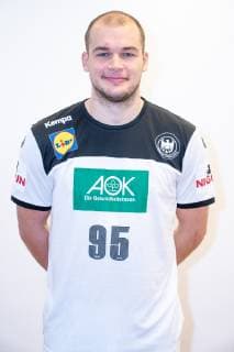 Paul Drux - Rückraum Mitte, Rückraum links Pressekonferenz PK Handball WM - Weltmeisterschaft 2019 - Deutscher Handballbund DHB,, Hamburg Hamburg Deutschland Hotel Treudelberg