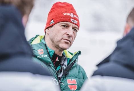 03.01.2019, Bergiselschanze, Innsbruck, AUT, FIS Weltcup Skisprung, Vierschanzentournee, Innsbruck, Qualifikation, im Bild Cheftrainer Werner Schuster (GER) Austrian Headcoach Werner Schuster of Germany during his Qualification Jump for the Four Hills Tournament of FIS Ski jumping Skispringen Ski nordisch World Cup at the Bergiselschanze in Innsbruck, Austria on 2019 01 03. Innsbruck *** 03 01 2019 Bergiselschanze Innsbruck AUT FIS World Cup Ski Jump Four Hills Tournament Innsbruck Qualification in picture Head Coach Werner Schuster GER Austrian Headcoach Werner Schuster of Germany during his Qualification Jump for the Four Hills Tournament of FIS Ski Jumping World Cup at the Bergiselschanze in Innsbruck Austria on 2019 01 03 Innsbruck  EX_FEI  