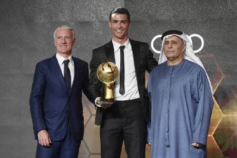 Foto Fabio Ferrari - LaPresse 03 Gennaio 2019 Dubai ( Emirati Arabi ) Globe Soccer Award 2019 - Decima Edizione. Nella foto:Miglior giocatore dell anno, Cristiano Ronaldo photo Fabio Ferrari LaPresse January 03, 2019 Dubai (Unated Arab Emirate) Sport Globe Soccer Award 2016 - 10th Edition. In the pic: Cristiano Ronaldo, Best player of the year  Copyright: xFabioxFerrari LaPresse LaPresse x