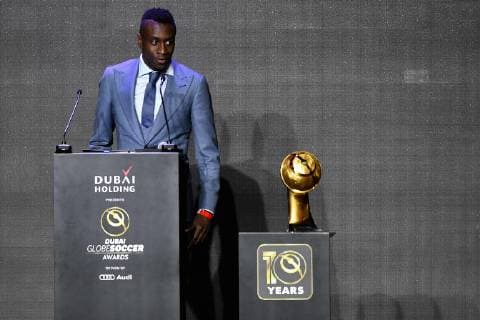 Photo LaPresse - Marco Alpozzi January 03, 2019 Dubai, United Arab Emirate Globe Soccer Award 2019 - 10th edition In the pic: Blaise Matuidi win il premio Special Career Award  Copyright: xMarcoxAlpozzi LaPressex
