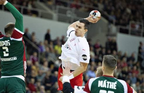 Danmarks Rasmus Lauge i Bygma Cup herrehaandboldkampen mellem Danmark og Ungarn i Ceres Arena i Aarhus, torsdag 3. januar 2019.. , Aarhus Jylland Denmark Copyright: HenningxBagger HenningxBaggerx COP102 spdk20190103-205924-L