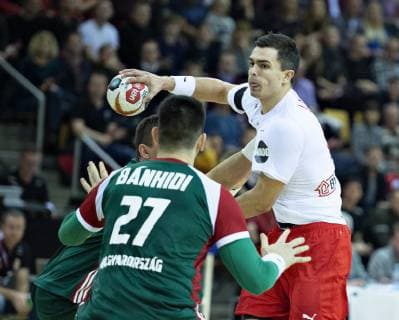 Danmarks Rasmus Lauge i Bygma Cup herrehaandboldkampen mellem Danmark og Ungarn i Ceres Arena i Aarhus, torsdag 3. januar 2019.. , Aarhus Jylland Denmark Copyright: HenningxBagger HenningxBaggerx COP102 spdk20190103-210527-L