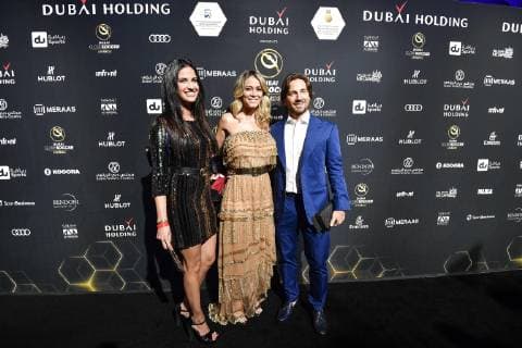 Photo LaPresse - Marco Alpozzi January 03, 2019 Dubai, United Arab Emirate Globe Soccer Award 2019 - 10th edition In the pic: Diletta Leotta  Copyright: xMarcoxAlpozzi LaPressex