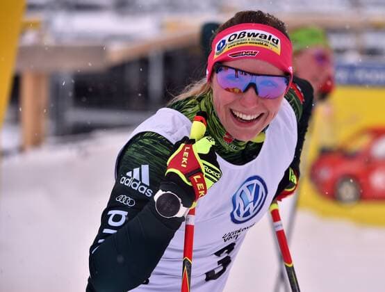 Sport Themen der Woche KW01 Sport Bilder des Tages Antonia Frabel (Germany) is seen after her win of women s sprint race within the cross-country skiing Golden Ski OPA Cup 2019 in Nove Mesto na Morave, Czech Republic, on January 4, 2019. (CTKxPhoto LubosxPavlicek) CTKPhotoP201901040459101  PAV 3