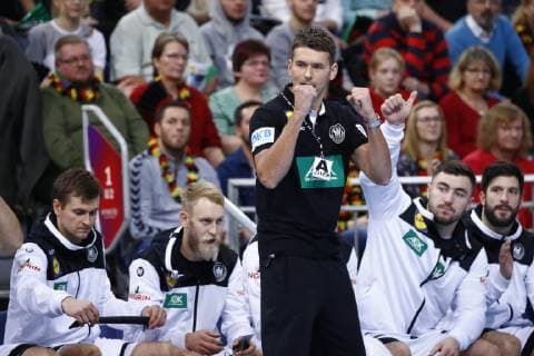 04.01.2019, TUI Arena, Hannover, Laenderspiel, Deutschland (GER) vs Tschechien (CZE), im Bild Christian Prokop (Nationaltrainer, GER) jubelt Deutschland (GER) vs Tschechien (CZE)
