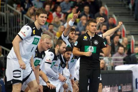 Handball Hannover 04.01.2019 testspiel Vorbereitungsspiel Deutschland (GER) - Tschechien (CZE) Christian Prokop (Deutschland, Trainer) Jubel