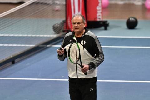 GER, Internationaler DTB Tenniskongress 2019 05.01.2018, Estrel Congress Center, Berlin, GER, Internationaler DTB Tenniskongress 2019 im Bild Hans-Peter Born doziert ueber das Thema Update Tennistraining 2019