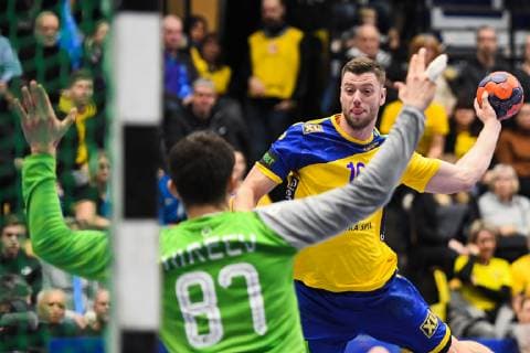 190105 Sveriges Niclas Ekberg under träningslandskampen i handboll mellan Sverige och Ryssland den 5 januari 2019 i Jönköping. Copyright: DANIELxSTILLER BB190105DS002