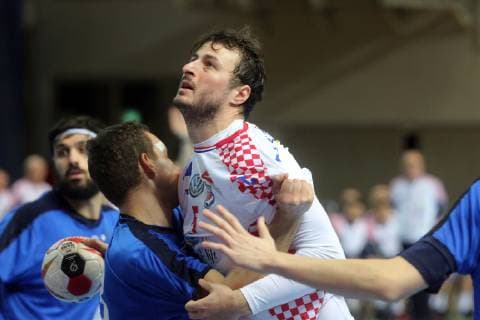 HEP Croatia Cup, Croatia - Italy 05.01.2019., Porec, Croatia - Intarnational handball tournament HEP Croatia Cup, Croatia - Italy. Domagoj Duvnjak  GoranxKovacic PIXSELL