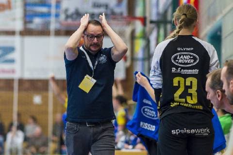 Bietigheim, Deutschland 05. Januar 2019: EHF-Cup - 18 19 - SG BBM Bietigheim vs. Storhamar Handball Elite Trainer Martin Albertsen (Bietigheim) Bietigheim-Bissingen Halle am Viadukt Baden-Württemberg Deutschland