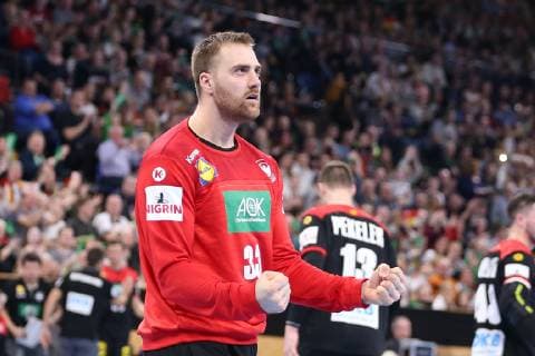 Deutschland vs Argentinien, Handball, Laenderspiel, 06.01.19 Andreas Wolff (Deutschland, 33) haelt den 7 m Wurf
