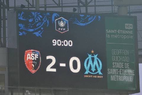 Scxore (andrezieux) vs (marseille) FOOTBALL : Andrezieux ASF vs Marseille - 32e Coupe de France - 06 01 2019 CorentinNathan Panoramic 