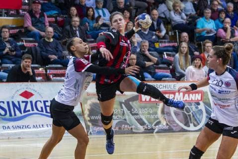 Handball-Bundesliga TSV Bayer 04 Leverkusen vs. Thueringer HC 17:24 Impressionen vom Handball-Bundesliga TSV Bayer 04 Leverkusen vs. Thueringer HC 17:24 am 6. 1. 2018 in Leverkusen, Ostermann-Arena, Deutschland