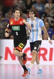 Foto : Uwe Gensheimer ( Deutschland ) Handball Länderspiel am So. 06.01.2019 in Kiel Deutschland - Argentinien