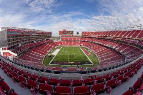 January 7, 2019 - Santa Clara, California, U.S - January 07, 2019 - Santa Clara, California, U.S. - A general view of Levi s Stadium before the College Football Playoff National Championship game between the Clemson Tigers and the Alabama Crimson Tide at Levi s Stadium, Santa Clara, California. NCAA College League USA Football 2019: College Football Playoff National Championship - ZUMAl147 20190107_zap_l147_002 Copyright: xAdamxLacyx