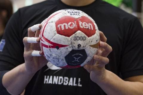 Handball WM Maenner, Training Nationalmannschaft Japan, Elite Schule des Sports, Knorrstr. 151, Muenchen. Trainer: Sigurdson. 08.01.2019 Â