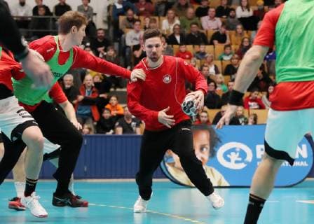 Fabian Wiede öffentliches Training im Vorfeld der Weltmeisterschaft WM in Deutschland und Dänemark Handball DHB Nationalmannschaft Herren Saison 2018 2019 08.01.2019 GER BRDeutschland