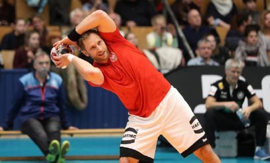 Steffen Weinhold beim offenen Training der deutschen Nationalmannschaft vor der Handball WM 2019 der Maenner am 08.01.2019 in der Turnhalle des Sportforums in Berlin Handball - WM 2019 - Vorbereitung - offenes Training der Nationalmannschaft
