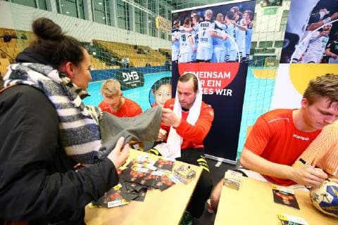 Handball, Herren, Saison 2018 19, Weltmeisterschaft 2019 in Deutschland und Dänemark, öffentliches Training der deutschen Nationalmannschaft, TW Silvio Heinevetter (Nr. 12, Deutschland), 08.01.19, Copyright: xMatthiasxKochx