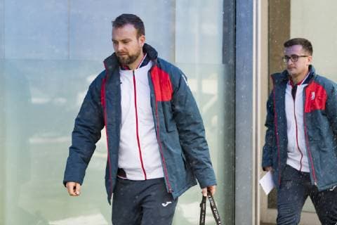 Ankunft der Kroatischen Handball Nationalmannschaft am Hilton Hotel im Tucherpark, Muenchen. 09.01.2019 Â