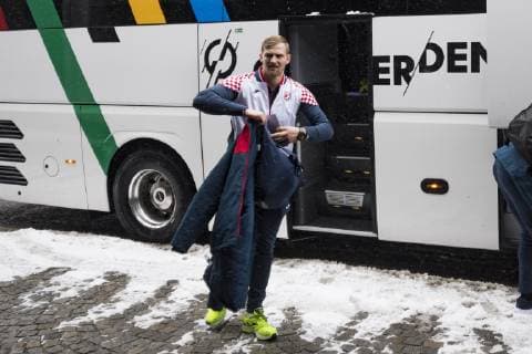 Ankunft der Kroatischen Handball Nationalmannschaft am Hilton Hotel im Tucherpark, Muenchen. 09.01.2019 Â