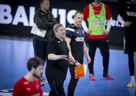 Landstraener Nikolaj Jacobsen under traeningen i Royal Arena onsdag den 9. januar 2019.. , Copenhagen Denmark Copyright: Scanpix LiselottexSabroex cop101 spdk20190109-124629-L