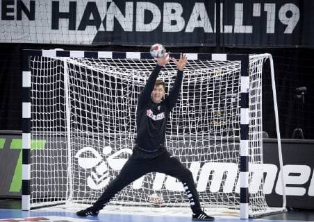 Niklas Landin under traeningen i Royal Arena onsdag den 9. januar 2019.. , Copenhagen Denmark Copyright: Scanpix LiselottexSabroex cop101 spdk20190109-125808-L