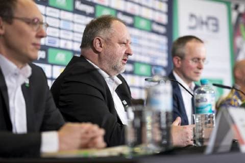 DHB-Praesident Andreas Michelmann Medientermin der Deutschen Nationalmannschaft, Handball, IHF Handball Weltmeisterschaft, 09.01.19 Berlin Berlin Germany AOK Bundeszentrale Copyright: xAgentur54Gradx xFelixxKoenigx