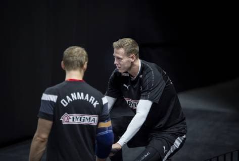 Nikolaj Markussen under traeningen i Royal Arena onsdag den 9. januar 2019.. , Copenhagen Denmark Copyright: Scanpix LiselottexSabroex cop101 spdk20190109-145855-L