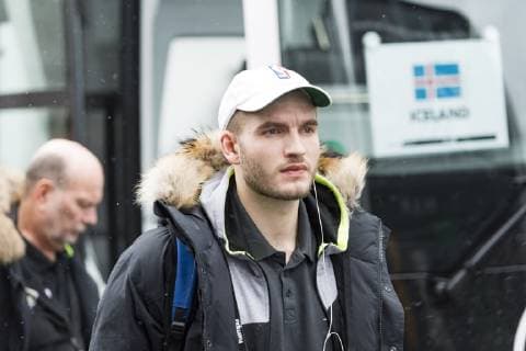 Handball WM GER DEN 19, Ankunft der islaendischen Handball-Nationalmannschaft, Hilton Park-Hotel, Muenchen. 09.01.2019 Â