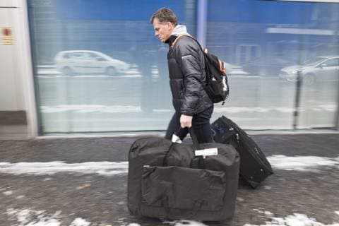 Handball WM GER DEN 19, Ankunft der islaendischen Handball-Nationalmannschaft, Hilton Park-Hotel, Muenchen. 09.01.2019 Â