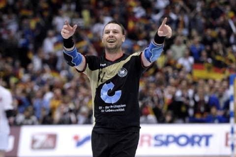 SCHWARZER Christian Team Deutschland jubelt Handball Weltmeisterschaften 2007 in Deutschland Finale Deutschland - Polen in der Lanxess Arena am 04. Februar 2007 in Koeln