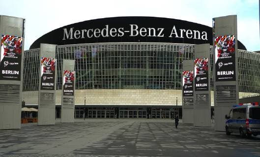 Mercedes-Benz Arena ist Austragungsort, heute Abend ist Start. Berlin Handball WM 2019.jpg