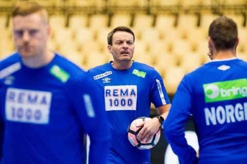 190110 Christian Berge, head coach of Norway, during a training session on January 10, 2019 in Herning. Photo: Jon Olav Nesvold BILDBYRN kod JE 160390 Copyright: JONxOLAVxNESVOLD BB190110JE004