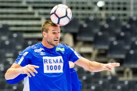190110 Bjarte Myrhol of Norway during a training session on January 10, 2019 in Herning. Photo: Jon Olav Nesvold BILDBYRN kod JE 160390 Copyright: JONxOLAVxNESVOLD BB190110JE065