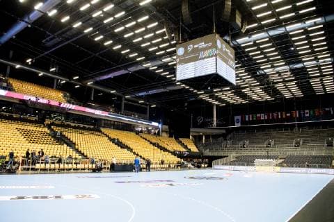 190110 General interior view of Jyske Bank Boxen during a training session on January 10, 2019 in Herning. Photo: Jon Olav Nesvold BILDBYRN kod JE 160390 Copyright: JONxOLAVxNESVOLD BB190110JE083
