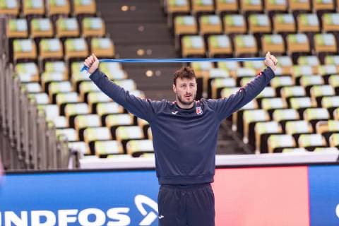 Handball WM GER DEN 19, Training Team Kroatien, Olympiahalle, Muenchen. 09.01.2019 Im Bild: Â