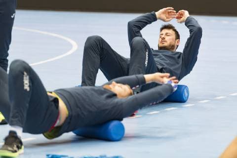 Handball WM GER DEN 19, Training Team Kroatien, Olympiahalle, Muenchen. 09.01.2019 Im Bild: Â